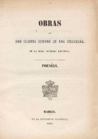 Obras. Poesías / de don Manuel Bretón de los Herreros | Biblioteca Virtual Miguel de Cervantes