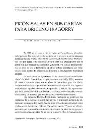 Picón-Salas en sus cartas para Briceño Iragorry / Rafael Ángel Rivas Dugarte | Biblioteca Virtual Miguel de Cervantes