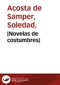 [Novelas de costumbres] | Biblioteca Virtual Miguel de Cervantes