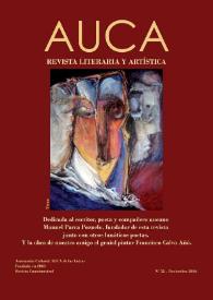 Auca : revista literaria y artística. Núm. 38, noviembre 2016 | Biblioteca Virtual Miguel de Cervantes