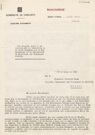 Informe confidencial de Josep Tarradellas a Carlos Esplá. 25 de junio de 1962 | Biblioteca Virtual Miguel de Cervantes