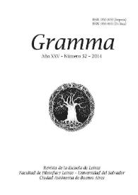 Gramma. Año XXV, número 52, 2014 | Biblioteca Virtual Miguel de Cervantes