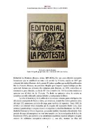 Editorial La Protesta (Buenos Aires, 1897-1932) [Semblanza] / Rocío Hernández Arias | Biblioteca Virtual Miguel de Cervantes