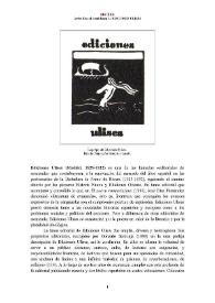 Ediciones Ulises (Madrid, 1929-1932) [Semblanza] / Javier Krauel  | Biblioteca Virtual Miguel de Cervantes