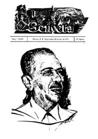 Senyera : boletín mensual de la Casa Regional Valenciana. Núm. 179-180, noviembre-diciembre de 1970 | Biblioteca Virtual Miguel de Cervantes