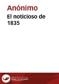 El noticioso de 1835 | Biblioteca Virtual Miguel de Cervantes