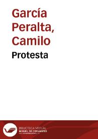 Protesta | Biblioteca Virtual Miguel de Cervantes