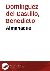 Almanaque | Biblioteca Virtual Miguel de Cervantes