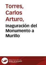 Inaguración del Monumento a Murillo | Biblioteca Virtual Miguel de Cervantes