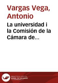 La universidad i la Comisión de la Cámara de Representantes | Biblioteca Virtual Miguel de Cervantes