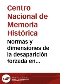 Normas y dimensiones de la desaparición forzada en Colombia | Biblioteca Virtual Miguel de Cervantes