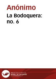 La Bodoquera: no. 6 | Biblioteca Virtual Miguel de Cervantes