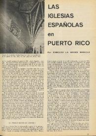 Las iglesias españolas en Puerto Rico / por Ernesto La Orden Miracle | Biblioteca Virtual Miguel de Cervantes