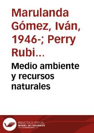 Medio ambiente y recursos naturales | Biblioteca Virtual Miguel de Cervantes