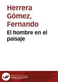 El hombre en el paisaje | Biblioteca Virtual Miguel de Cervantes