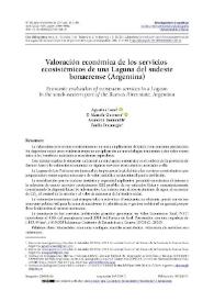 Valoración económica de los servicios ecosistémicos de una Laguna del sudeste bonaerense (Argentina) / Agustina Iwan, E. Marcela Guerrero, Asunción Romanelli, Emilia Bocanegra | Biblioteca Virtual Miguel de Cervantes