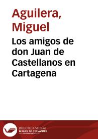 Los amigos de don Juan de Castellanos en Cartagena | Biblioteca Virtual Miguel de Cervantes