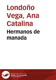 Hermanos de manada | Biblioteca Virtual Miguel de Cervantes