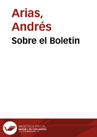 Sobre el Boletín | Biblioteca Virtual Miguel de Cervantes