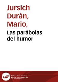 Las parábolas del humor | Biblioteca Virtual Miguel de Cervantes