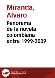 Panorama de la novela colombiana entre 1999-2009 | Biblioteca Virtual Miguel de Cervantes