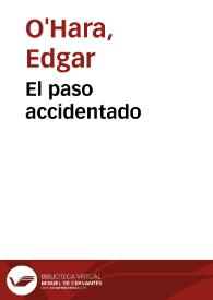 El paso accidentado | Biblioteca Virtual Miguel de Cervantes