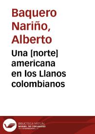 Una [norte] americana en los Llanos colombianos | Biblioteca Virtual Miguel de Cervantes