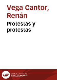 Protestas y protestas | Biblioteca Virtual Miguel de Cervantes