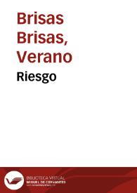 Riesgo | Biblioteca Virtual Miguel de Cervantes