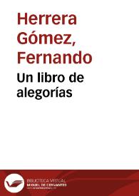 Un libro de alegorías | Biblioteca Virtual Miguel de Cervantes