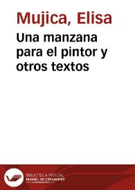 Una manzana para el pintor y otros textos | Biblioteca Virtual Miguel de Cervantes