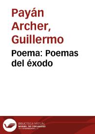 Poema: Poemas del éxodo | Biblioteca Virtual Miguel de Cervantes