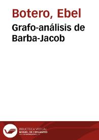 Grafo-análisis de Barba-Jacob | Biblioteca Virtual Miguel de Cervantes