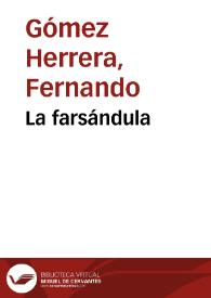 La farsándula | Biblioteca Virtual Miguel de Cervantes