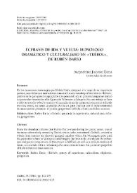 Écfrasis de ida y vuelta: monólogo dramático y "culturalismo" en "Trébol", de Rubén Darío / Alejandro Jacobo Egea | Biblioteca Virtual Miguel de Cervantes