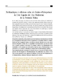 Problemàtiques i reflexions sobre els Centres d'Interpretació de l'Art Rupestre de l'Arc Mediterrani de la Península Ibèrica / Miguel Ángel Mateo Saura | Biblioteca Virtual Miguel de Cervantes