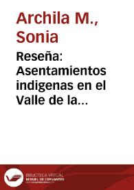 Reseña: Asentamientos indigenas en el Valle de la Laguna (Samacá- Boyacá) | Biblioteca Virtual Miguel de Cervantes