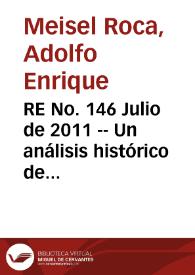 RE No. 146 Julio  de 2011 -- Un análisis histórico de la independencia de la banca central en américa latina: la experiencia colombiana, 1923-2010 | Biblioteca Virtual Miguel de Cervantes