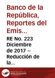 RE No. 223 Diciembre de 2017 -- Reducción de la frecuencia de las reuniones de política monetaria | Biblioteca Virtual Miguel de Cervantes