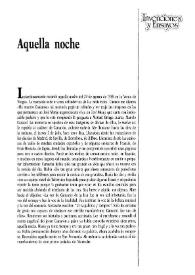 Aquella noche / Félix Grande | Biblioteca Virtual Miguel de Cervantes