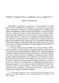 Joaquín Albarrán en la historia de la medicina / Pedro Laín Entralgo | Biblioteca Virtual Miguel de Cervantes