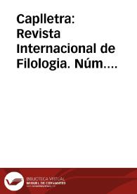 Caplletra: Revista Internacional de Filologia. Núm. 56, primavera 2014 | Biblioteca Virtual Miguel de Cervantes