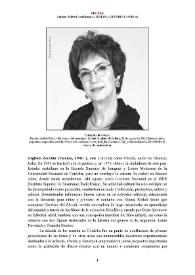 Gigliola Zecchin [Canela] (Vicenza, 1942-  ) [Semblanza] / Adriana Vulponi | Biblioteca Virtual Miguel de Cervantes