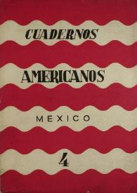 Cuadernos americanos. Año XIX, vol. CXI, núm. 4, julio-agosto de 1960 | Biblioteca Virtual Miguel de Cervantes