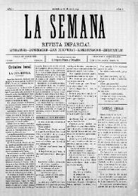 La Semana : Revista Imparcial. Literatura-Información-Ecos de Sociedad-Administración-Espectáculos. Núm. 8, 21 de marzo de 1897 | Biblioteca Virtual Miguel de Cervantes