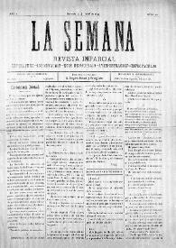 La Semana : Revista Imparcial. Literatura-Información-Ecos de Sociedad-Administración-Espectáculos. Núm. 10, 4 de abril de 1897 | Biblioteca Virtual Miguel de Cervantes