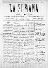 La Semana : Revista Imparcial. Literatura-Información-Ecos de Sociedad-Administración-Espectáculos. Núm. 13, 25 de abril de 1897 | Biblioteca Virtual Miguel de Cervantes