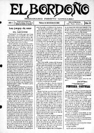 El Bordoño : Semanario Festivo-Literario. Núm. 19, 21 de octubre de 1906 | Biblioteca Virtual Miguel de Cervantes