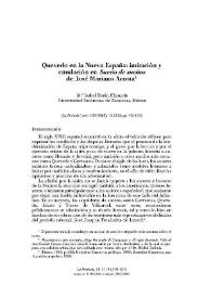 Quevedo en la Nueva España: imitación y emulación en "Sueño de sueños" de José Mariano Acosta / M.ª Isabel Terán Elizondo | Biblioteca Virtual Miguel de Cervantes