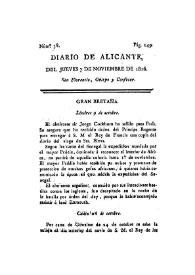 Diario de Alicante. Núm. 38, 7 de noviembre de 1816 | Biblioteca Virtual Miguel de Cervantes